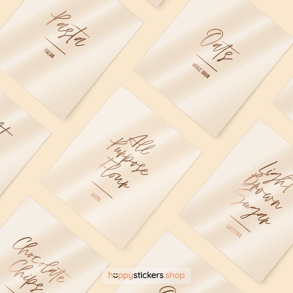 36 Labels • Jelly Minimalist Pantry for Kitchen Storage • Organization Labels - Picture 17 of 17